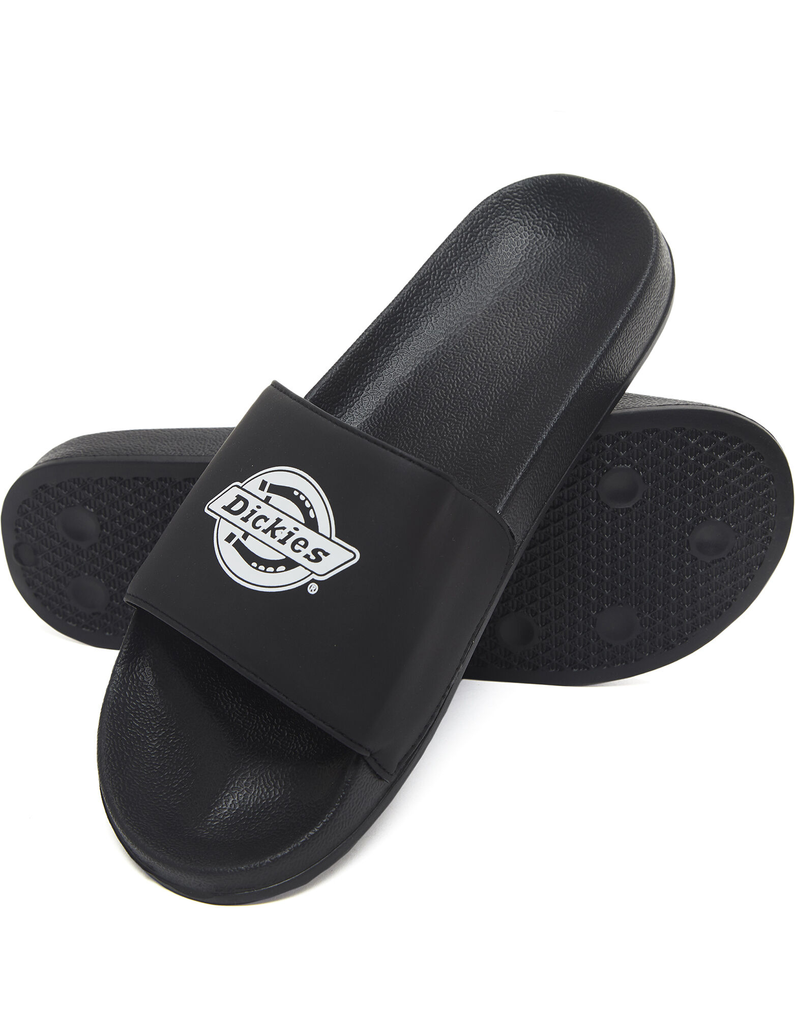 black slip on slides