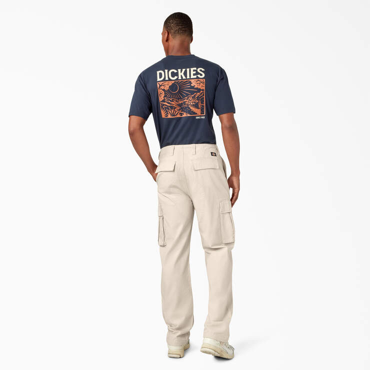 RELAXED FIT CARGO PANTS - Stone
