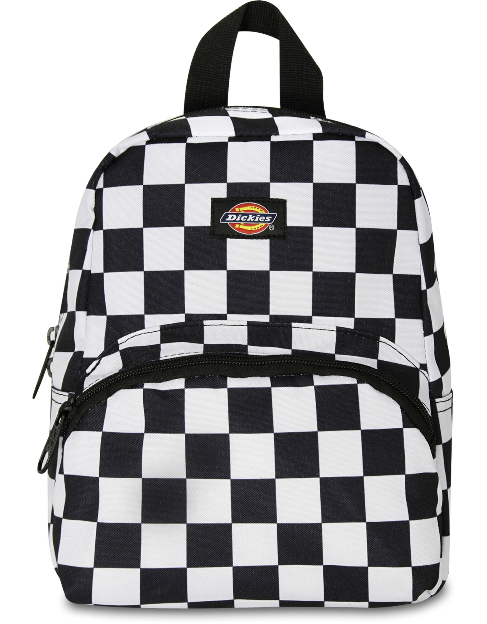 black and white mini backpack