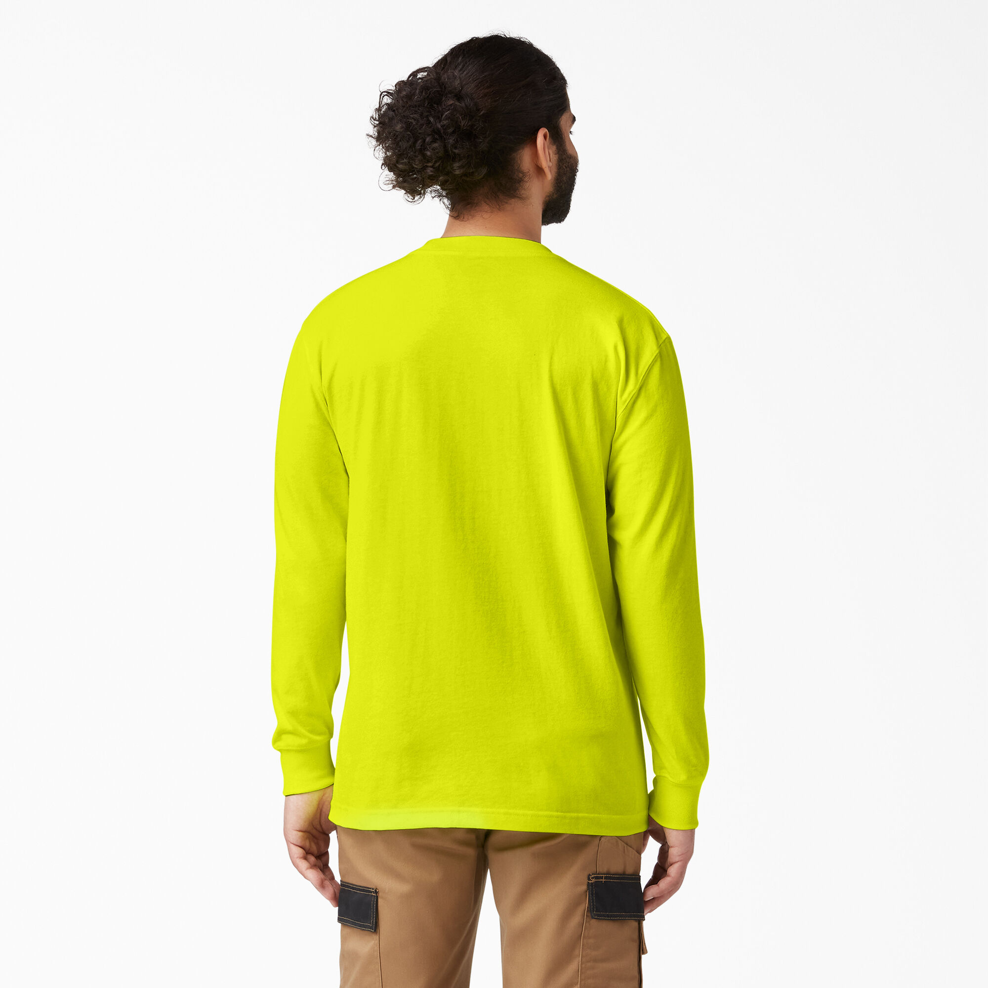 bright yellow long sleeve shirt
