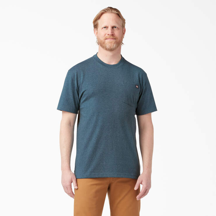 Heavyweight Heathered Short T-Shirt Pocket US - Sleeve Dickies