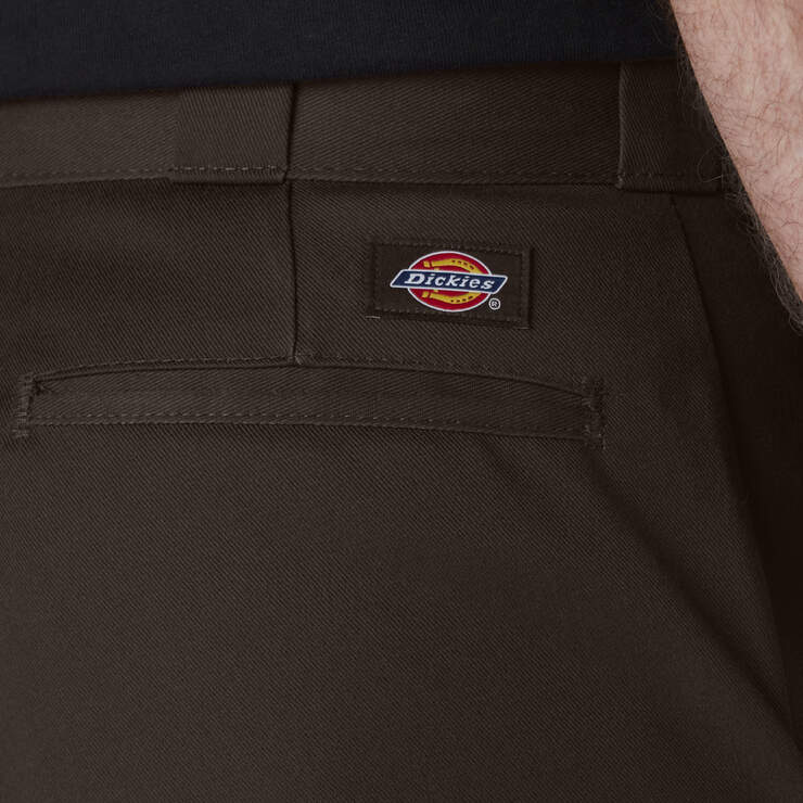 dickies 874 are petite friendly! i currently weigh around 105 lbs and i'm  (5'0”) tall and i ordered these in a 29W29L and they fit perfect. (would  recommend sizing up if you