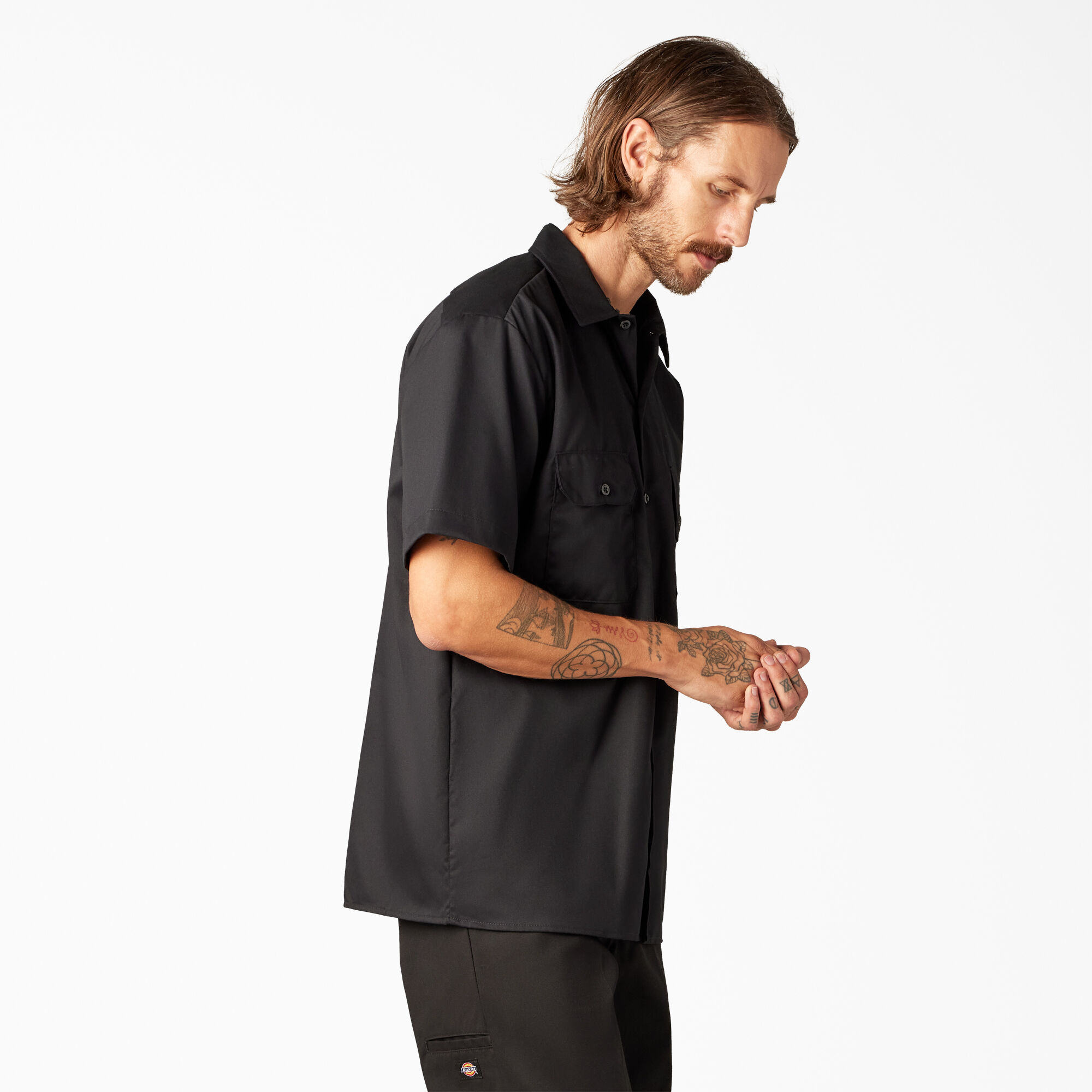 Flex Relaxed Fit Short Sleeve Twill Work Shirt | Dickies - Dickies US