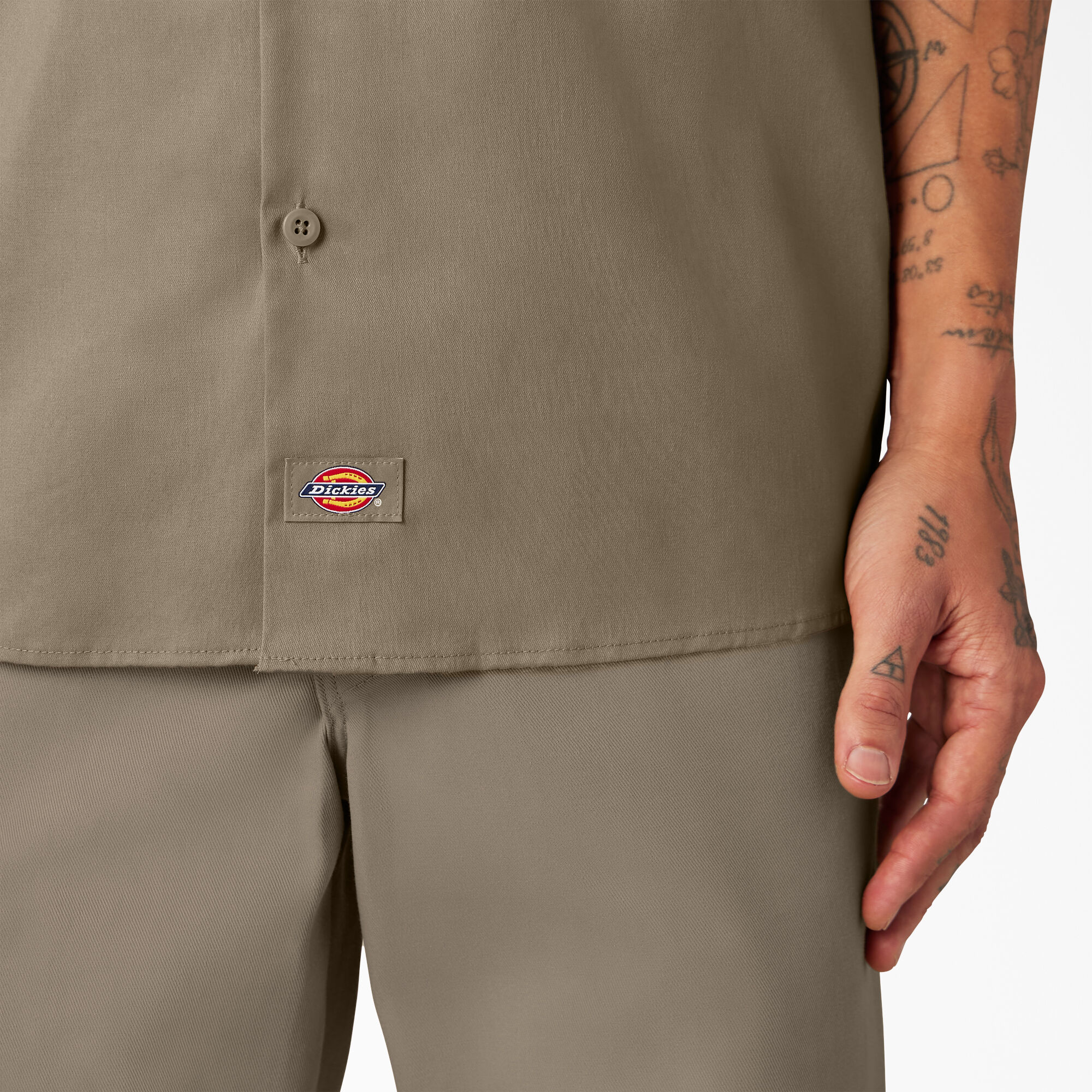 Dickies slim fit clearance short sleeve work shirt