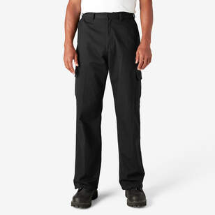 Genuine Dickies #11244 NEW Men's Navy Relaxed Fit Straight Leg Cargo Pants  