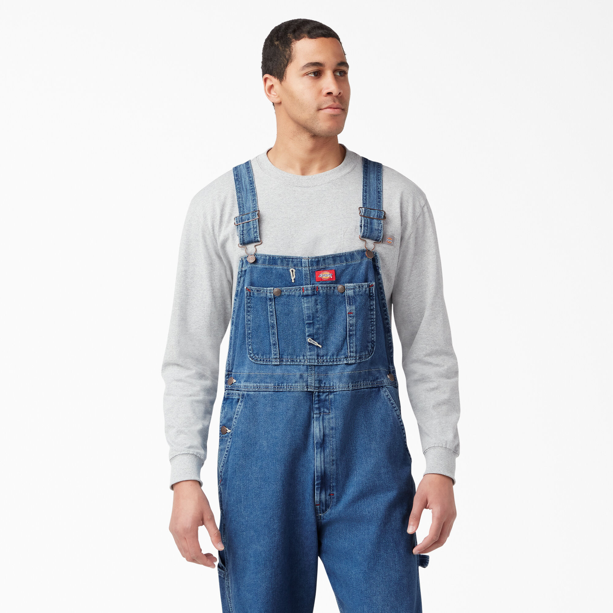 Stonewashed Indigo Bib Overalls, Stonewashed Indigo Blue