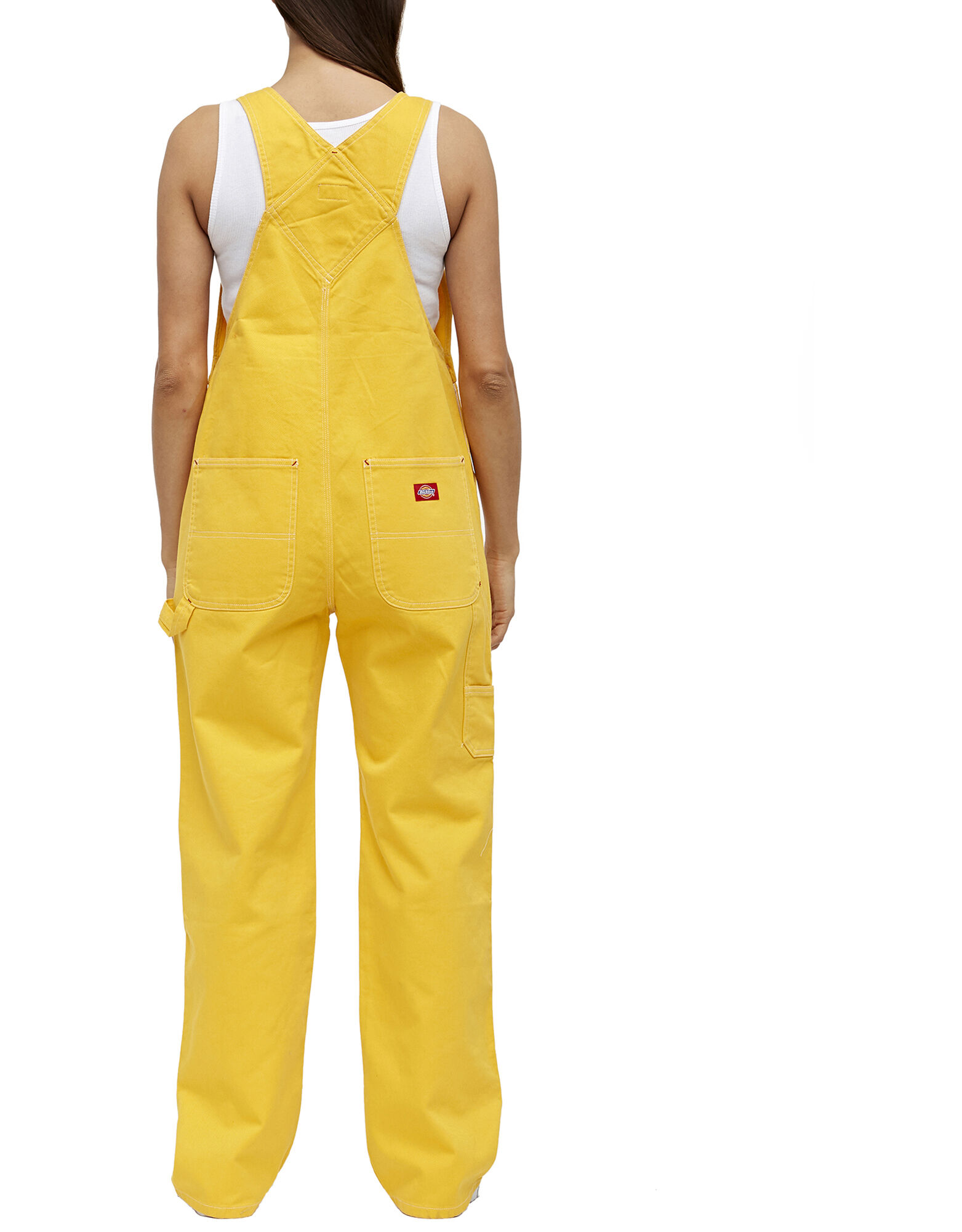 Dickies Girl Juniors' Relaxed Twill Overalls , Yellow L | Dickies Girl ...