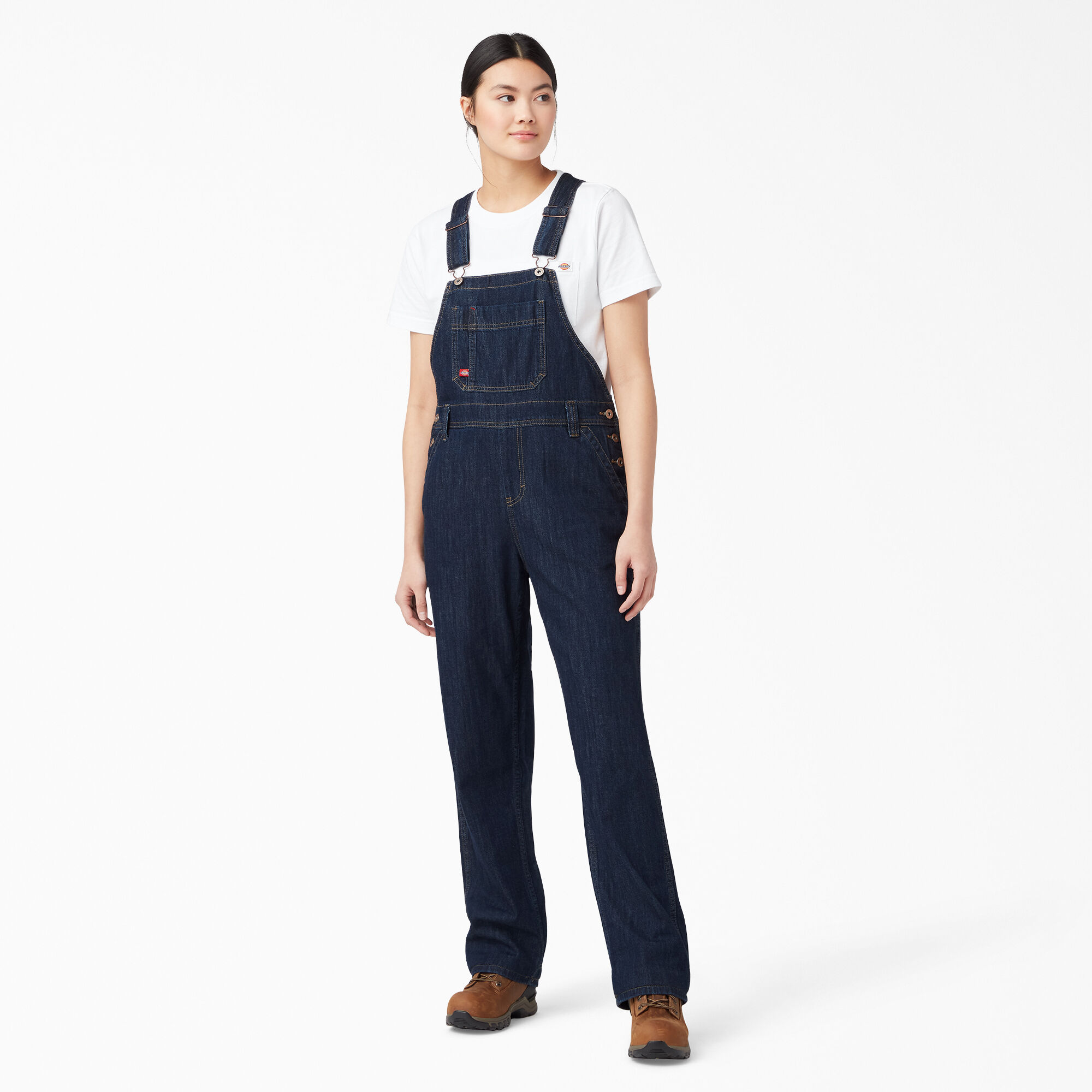 relaxed fit denim overalls