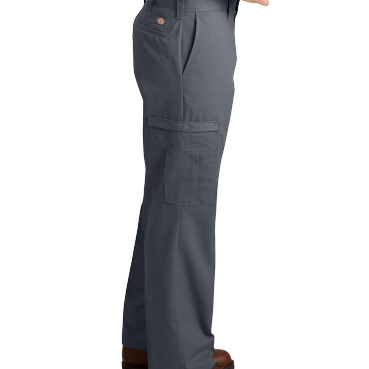 Dickies Men's Cargo Pants Unhemmed, 8-Pocket, Regular Industrial Work Twill  Pant 
