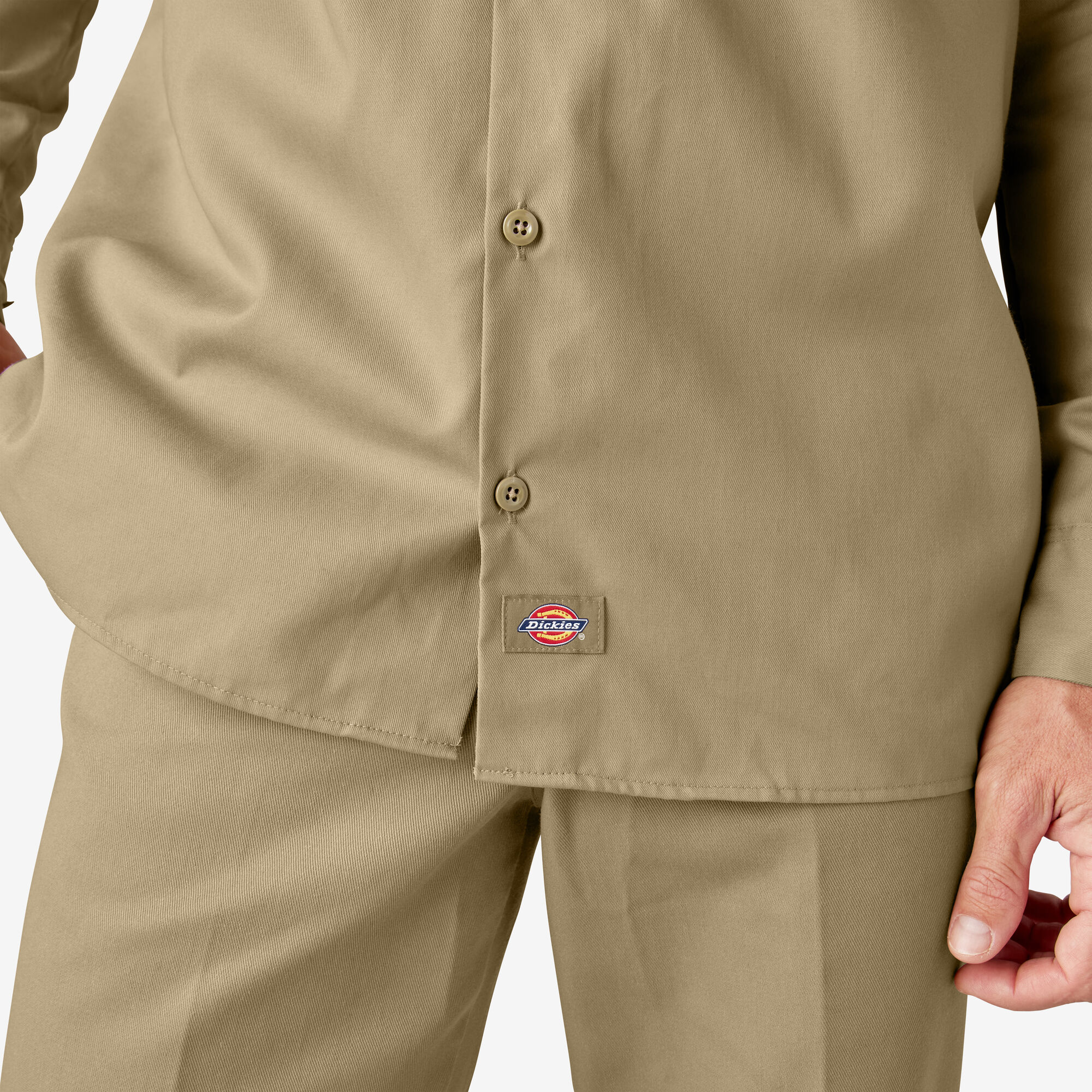 Dickies x Lurking Class Good Times Button Up Work Shirt - Khaki S / Khaki