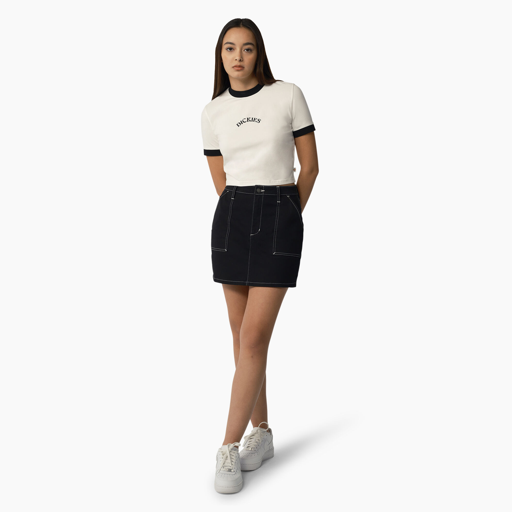 Women's High Waisted Carpenter Skirt