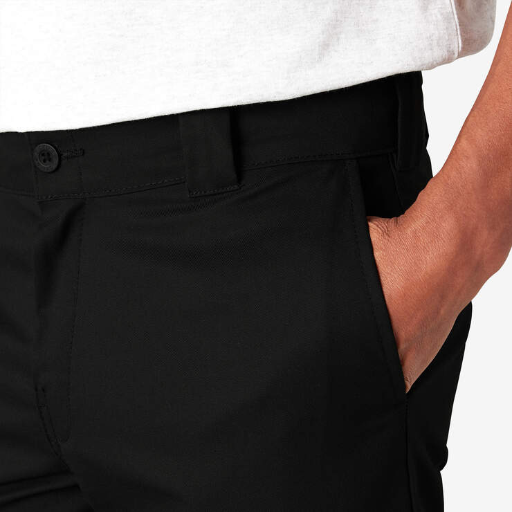 Dickies Calça masculina slim afunilada de sarja elástica para trabalho, Lincoln  Green, 32W / 32L