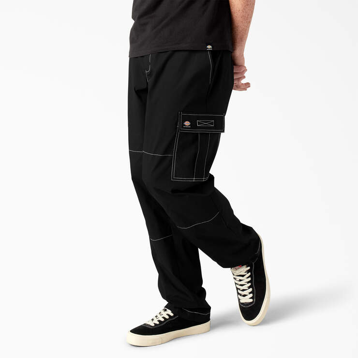Relaxed Fit Cargo Pocket Jeans
