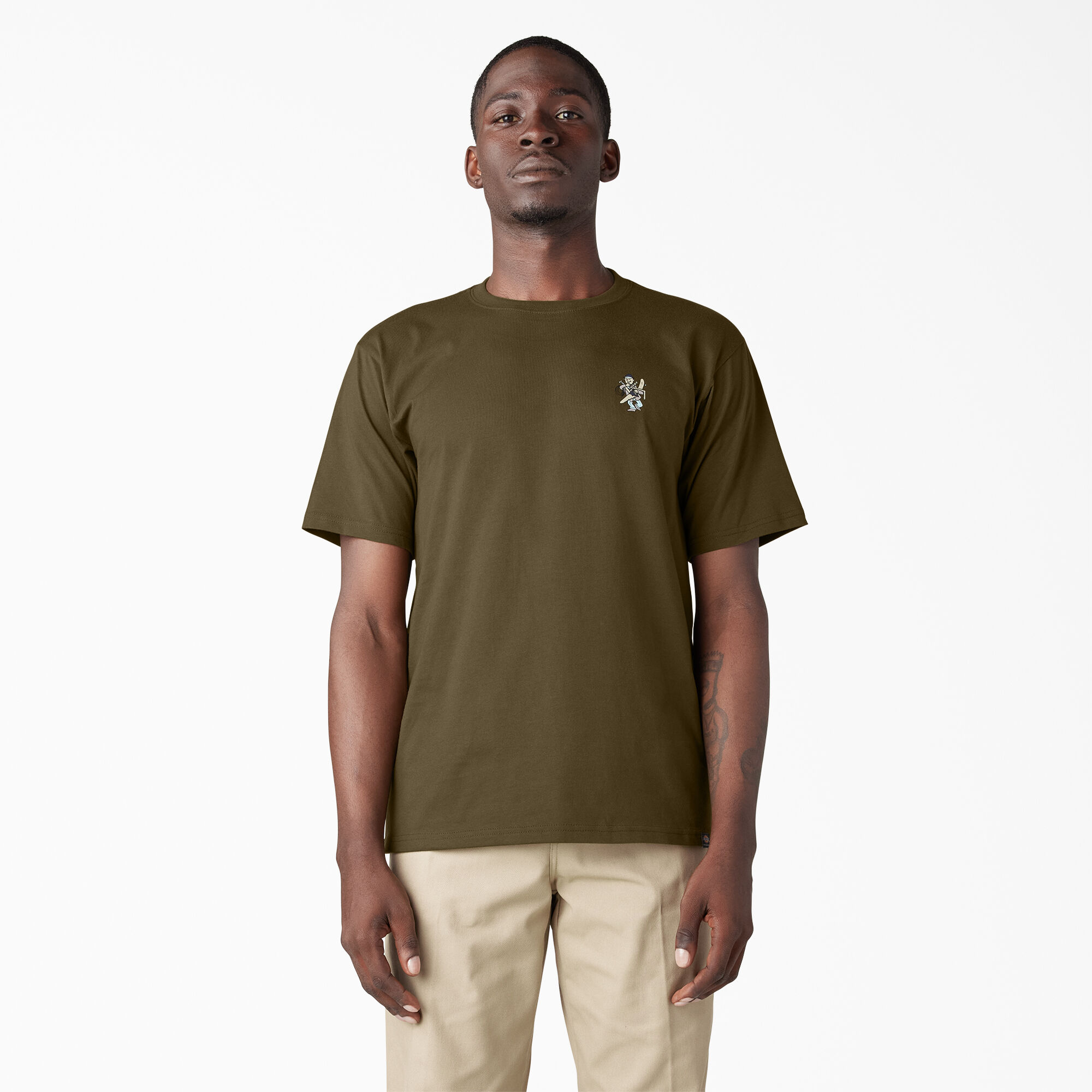 Dark olive clearance t shirt