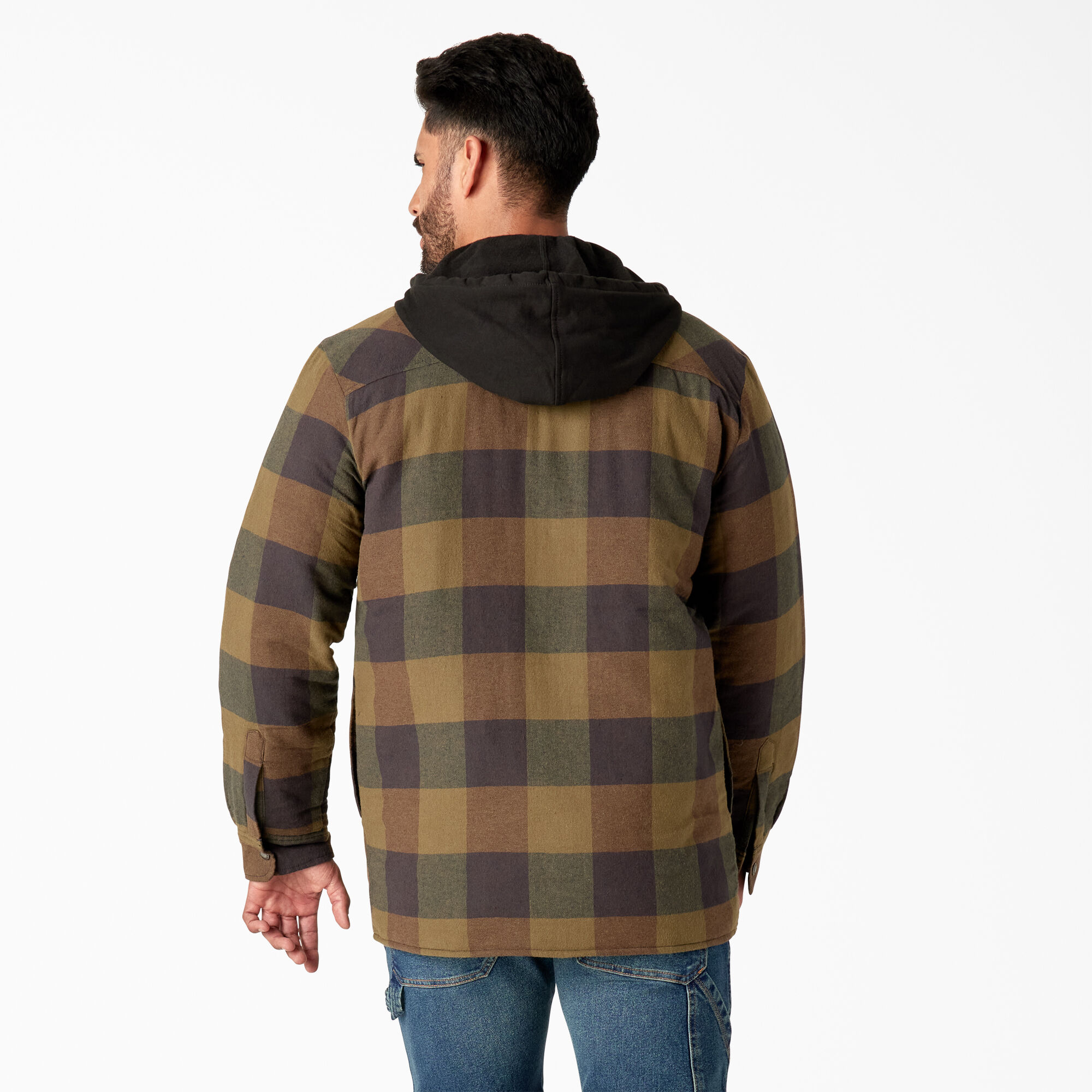 Relaxed Fit Hooded Quilted Shirt Jacket | Men's Outerwear