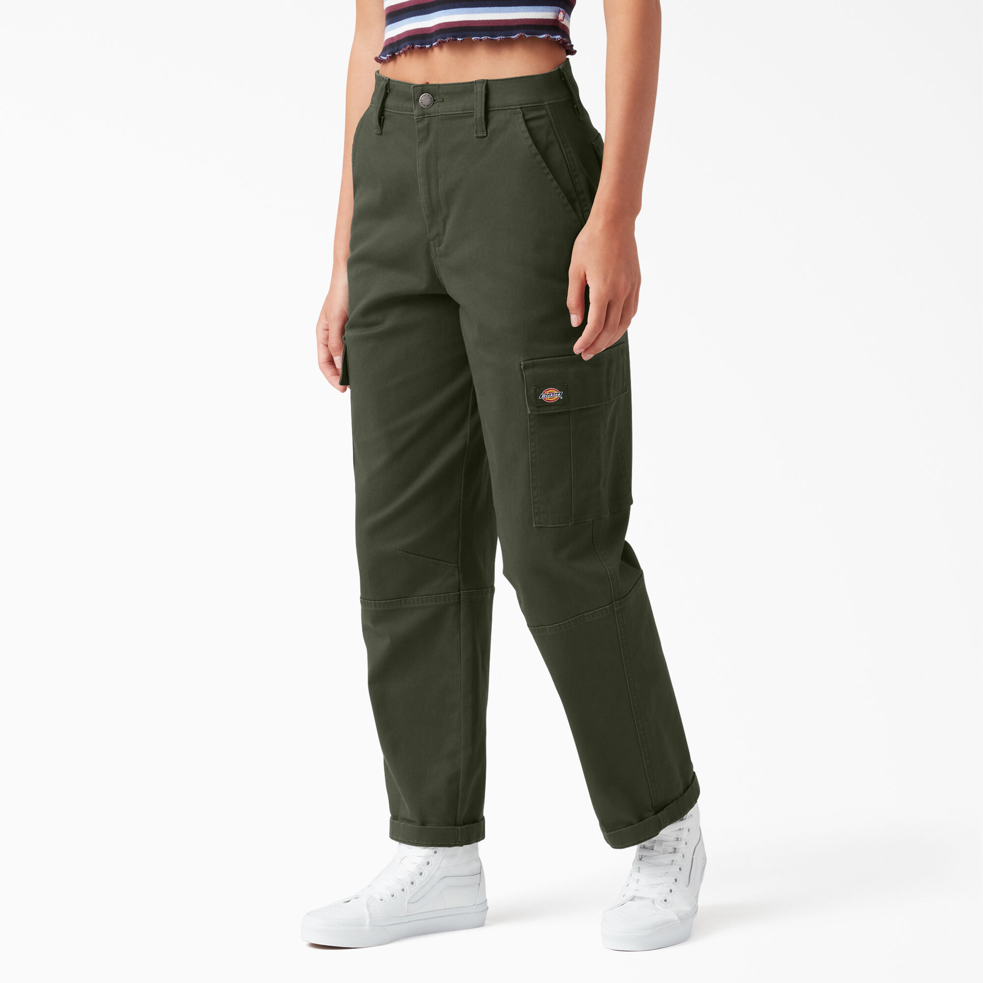 Women's Relaxed Fit Cropped Cargo Pants - Dickies US