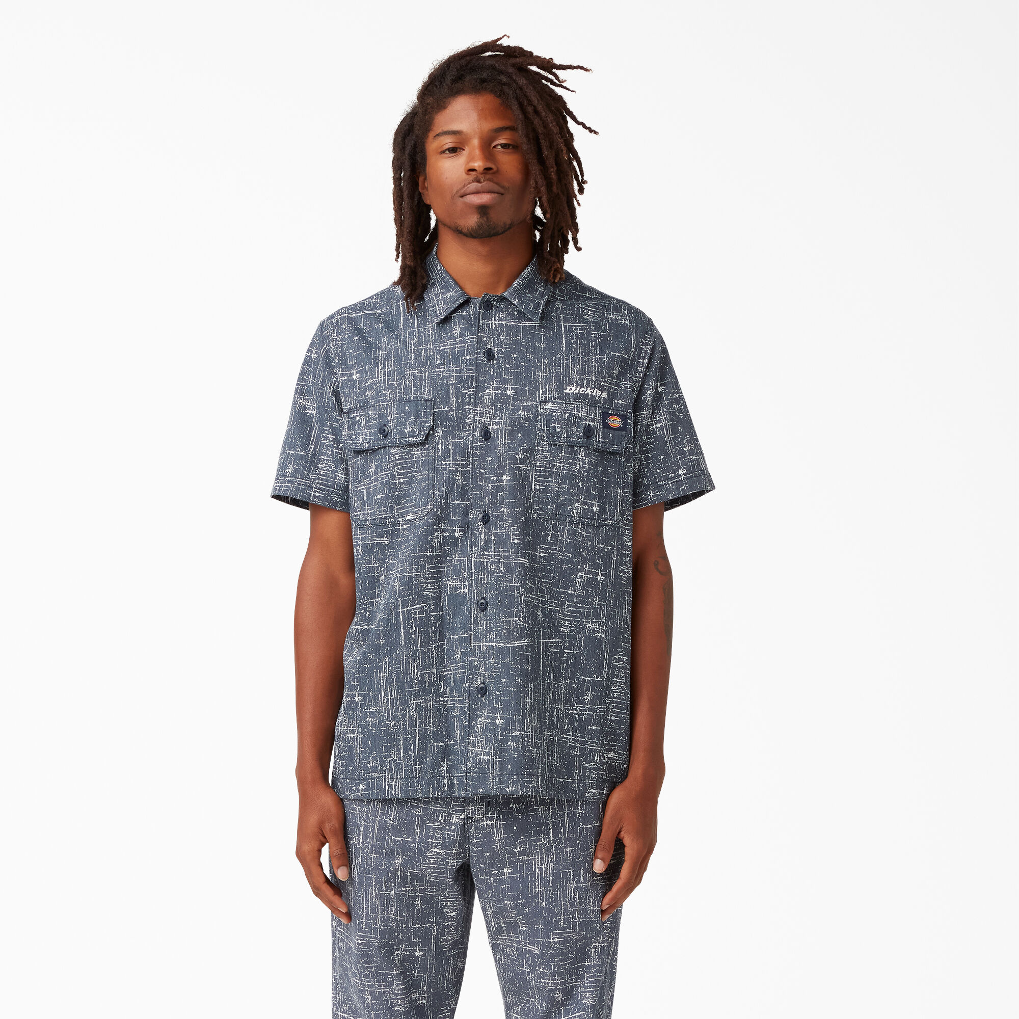 twill short sleeve shirt