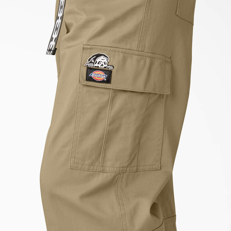 Dickies Women's Relaxed Fit Cropped Cargo Pants, Olive Green (og