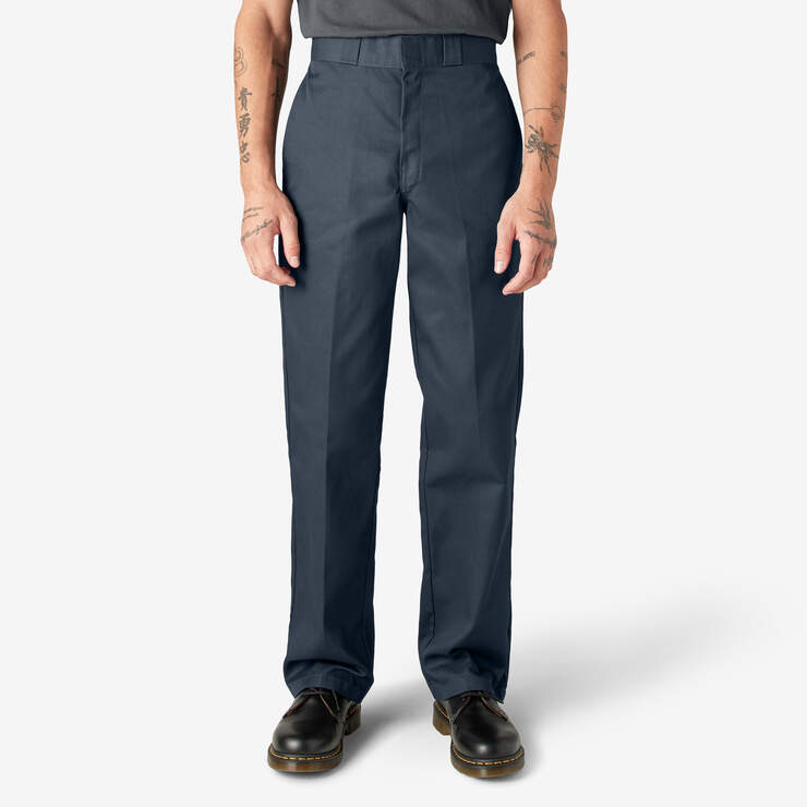 Smith's Workwear Men's Relaxed Fit Dark Navy Stretch Canvas Cargo Work Pants  (36 X 30) in the Pants department at