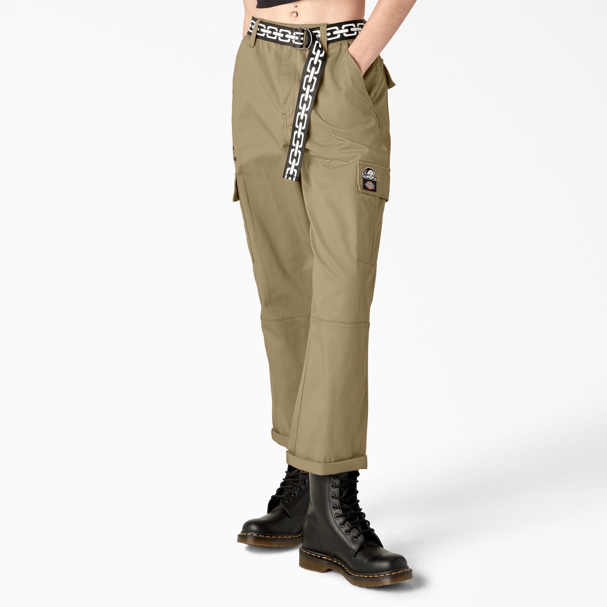 Ow Embroidery Cotton Cargo Pants