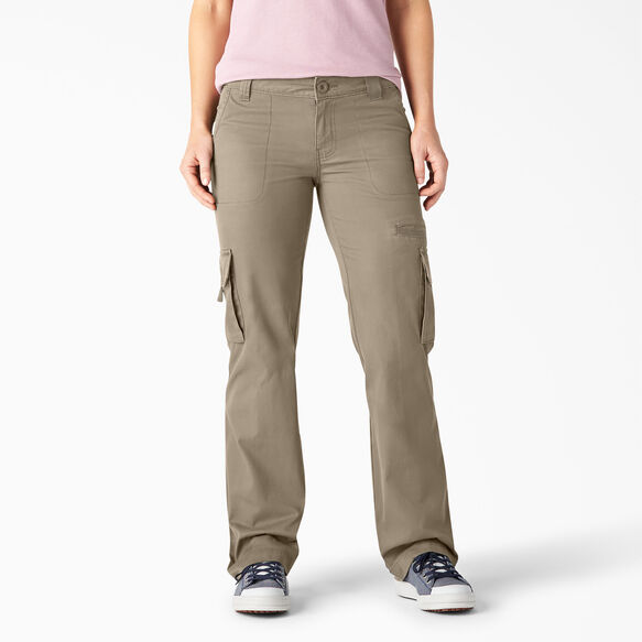 Women's Cargo Pants , Desert Khaki | Relaxed, Straight | Dickies