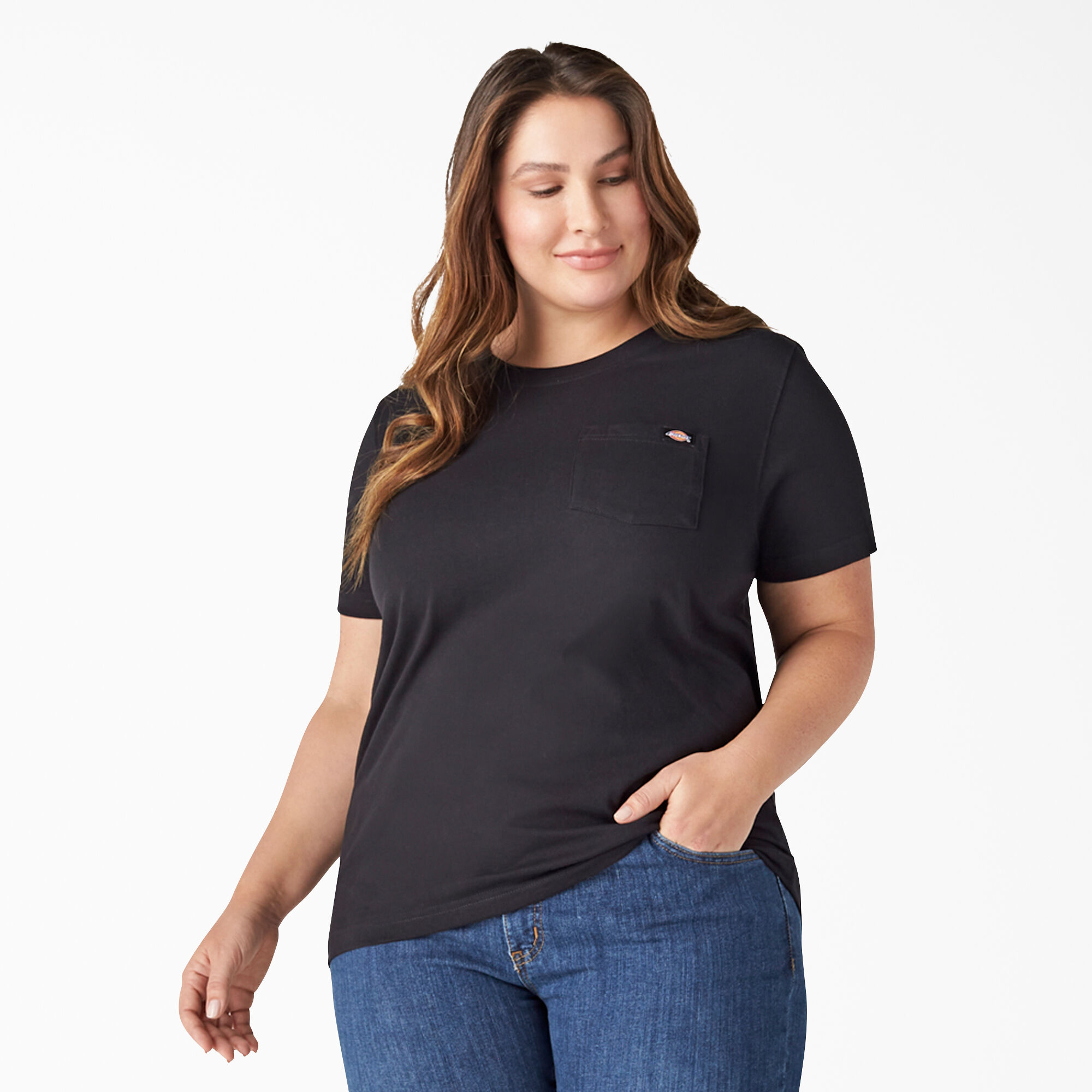 plus size black dickies