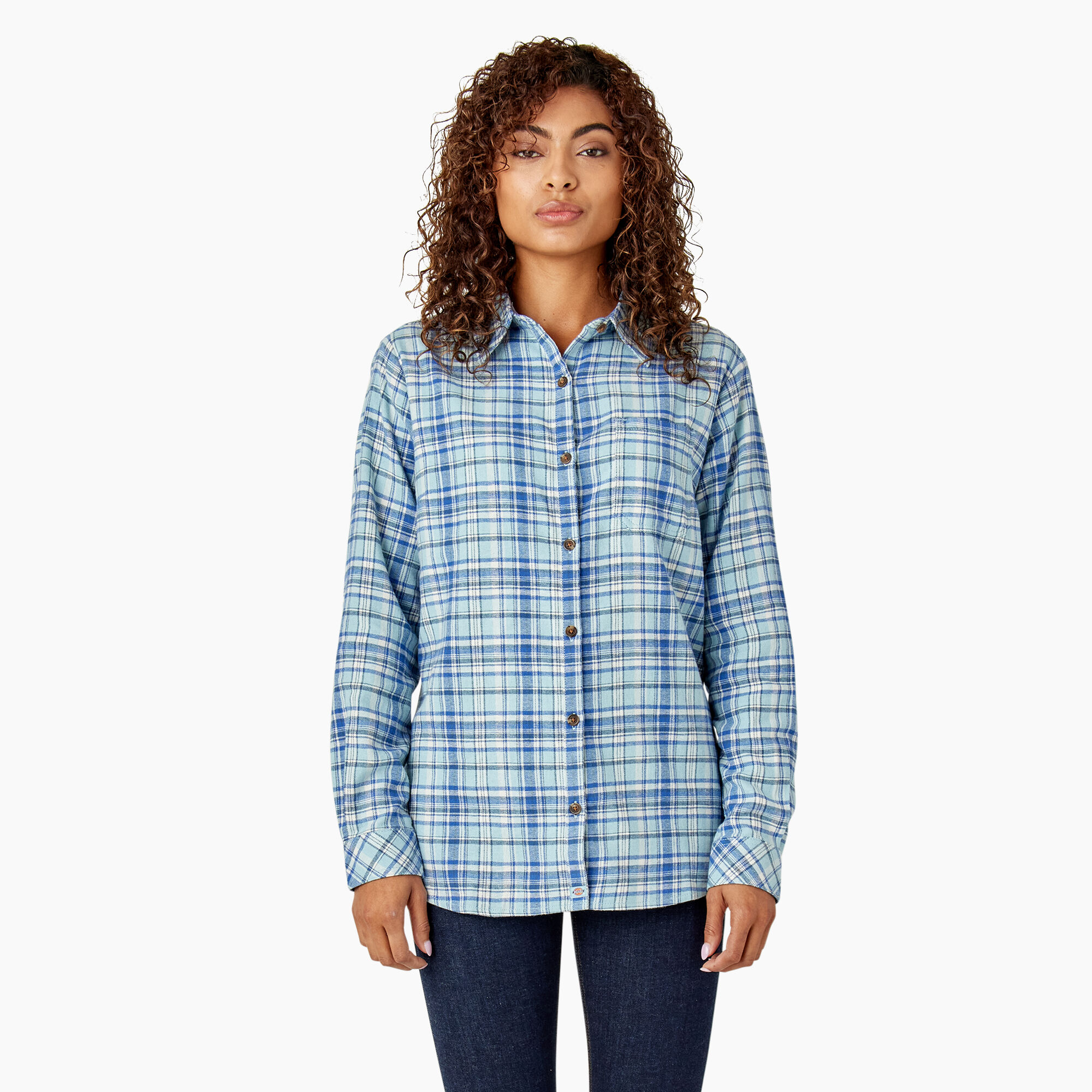 Women's Long Sleeve Plaid Shirt | Dickies - Dickies US