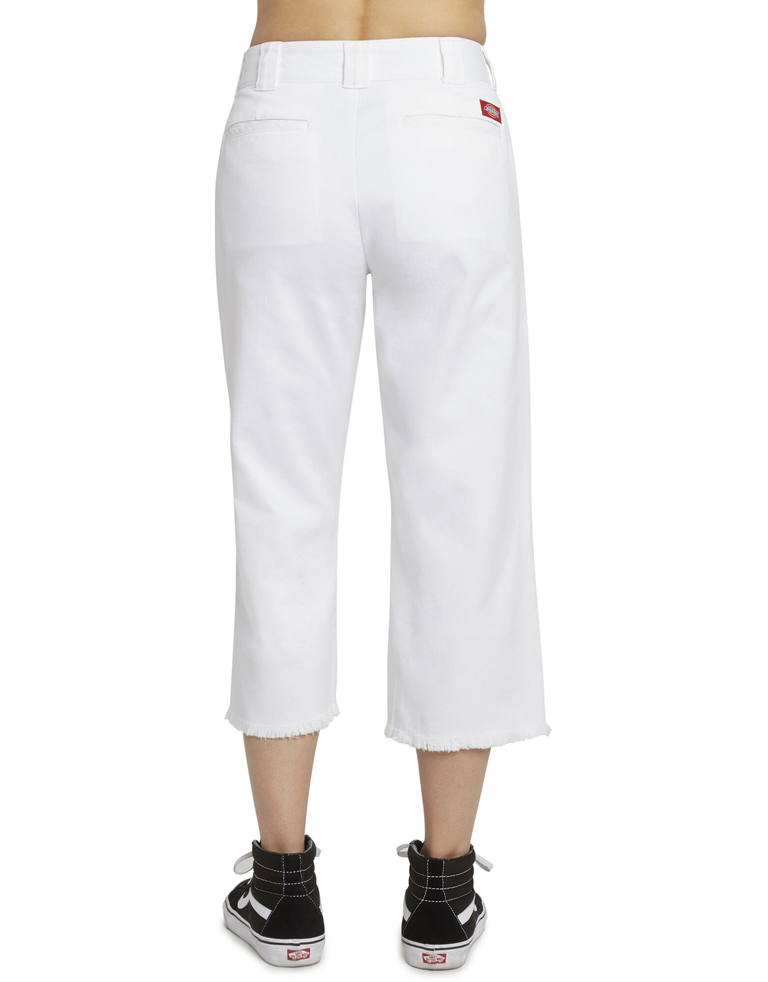 cropped white pants