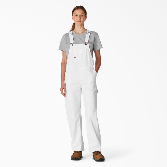 Overalls For Women White M| Relaxed Fit Straight Leg | Dickies