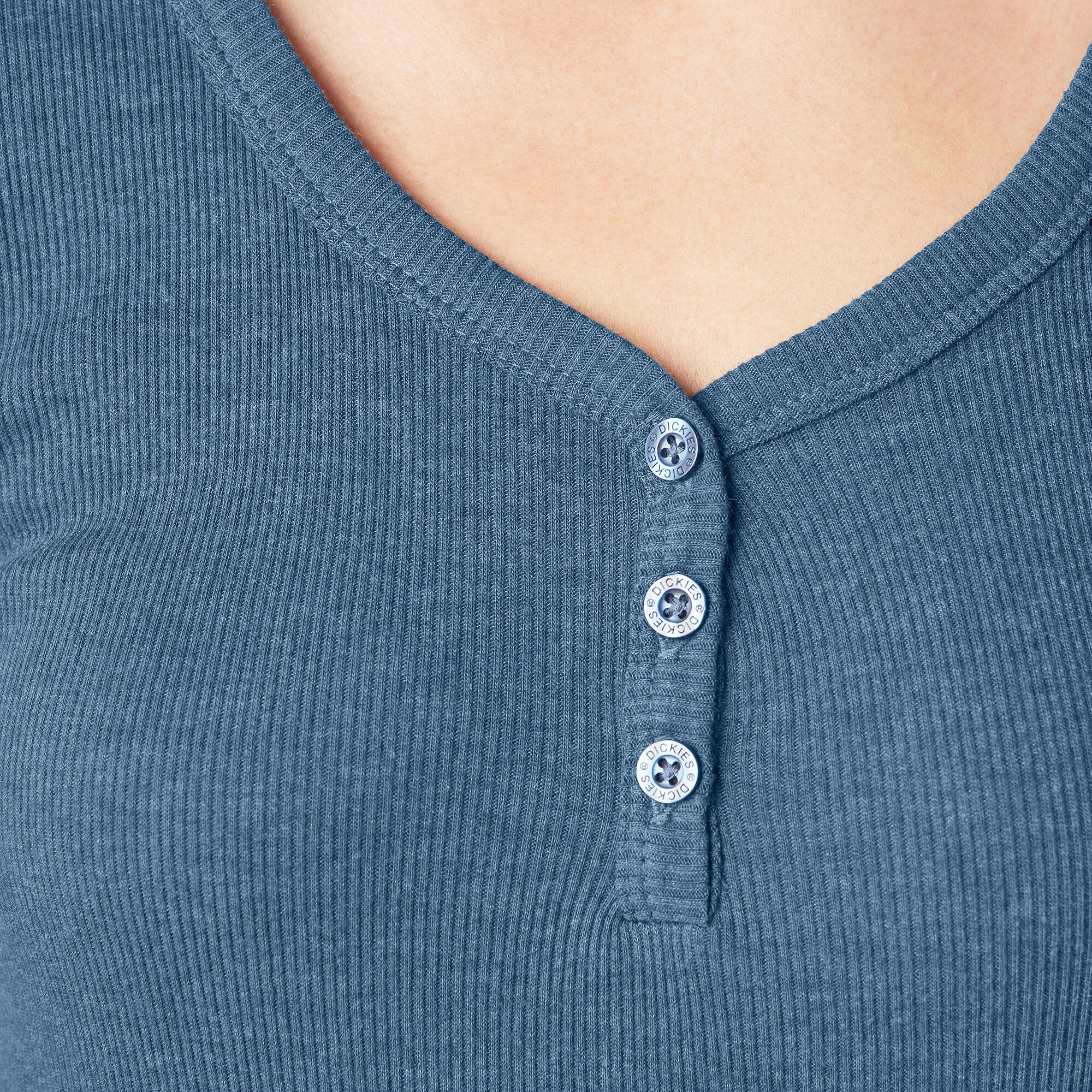 Women's Long Sleeve Henley Shirt | Women's Tops | Dickies - Dickies US