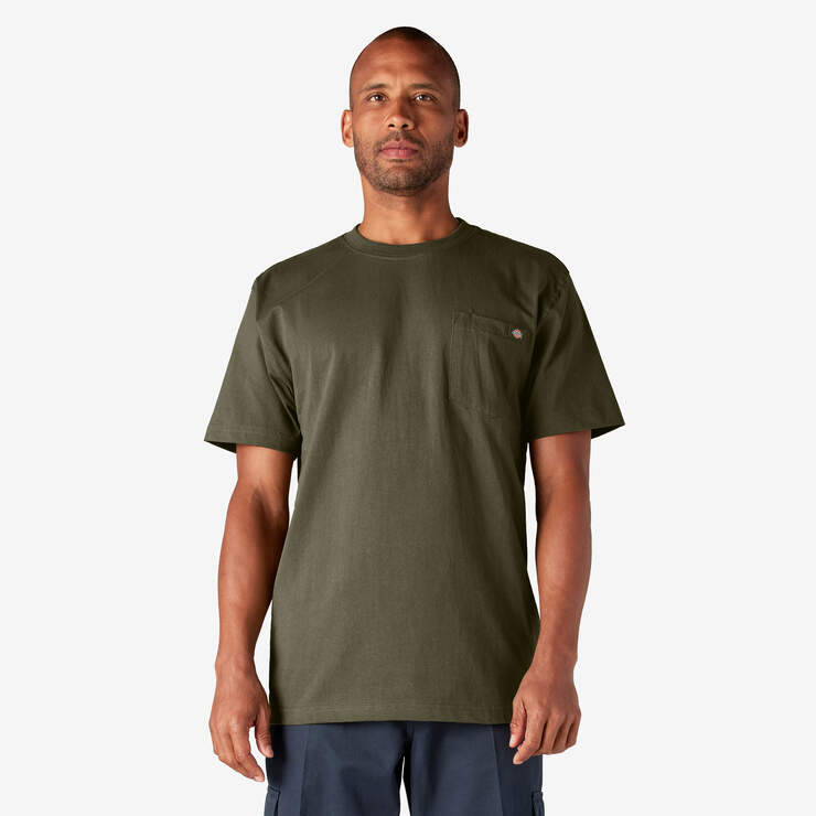 Stafford Men's Tall/Extra Tall 100% Heavy Weight Cotton Crew Neck