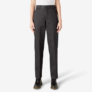 Dickies Pants: Women's Black FP321 BK Relaxed Fit Stretch Twill