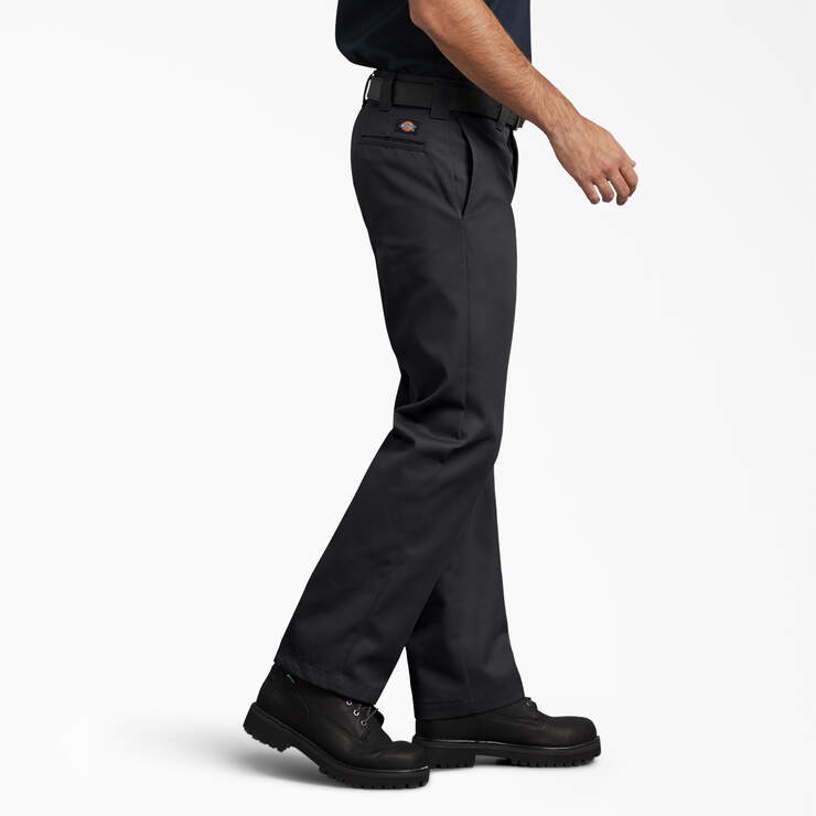 Buy Black Tapered Leg Trousers With Stretch - 8R, Trousers
