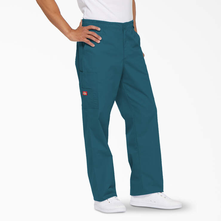 Royal Blue Work Wear Trousers Pants Knee Pad Pockets Men's Cargo Pockets  Cargo