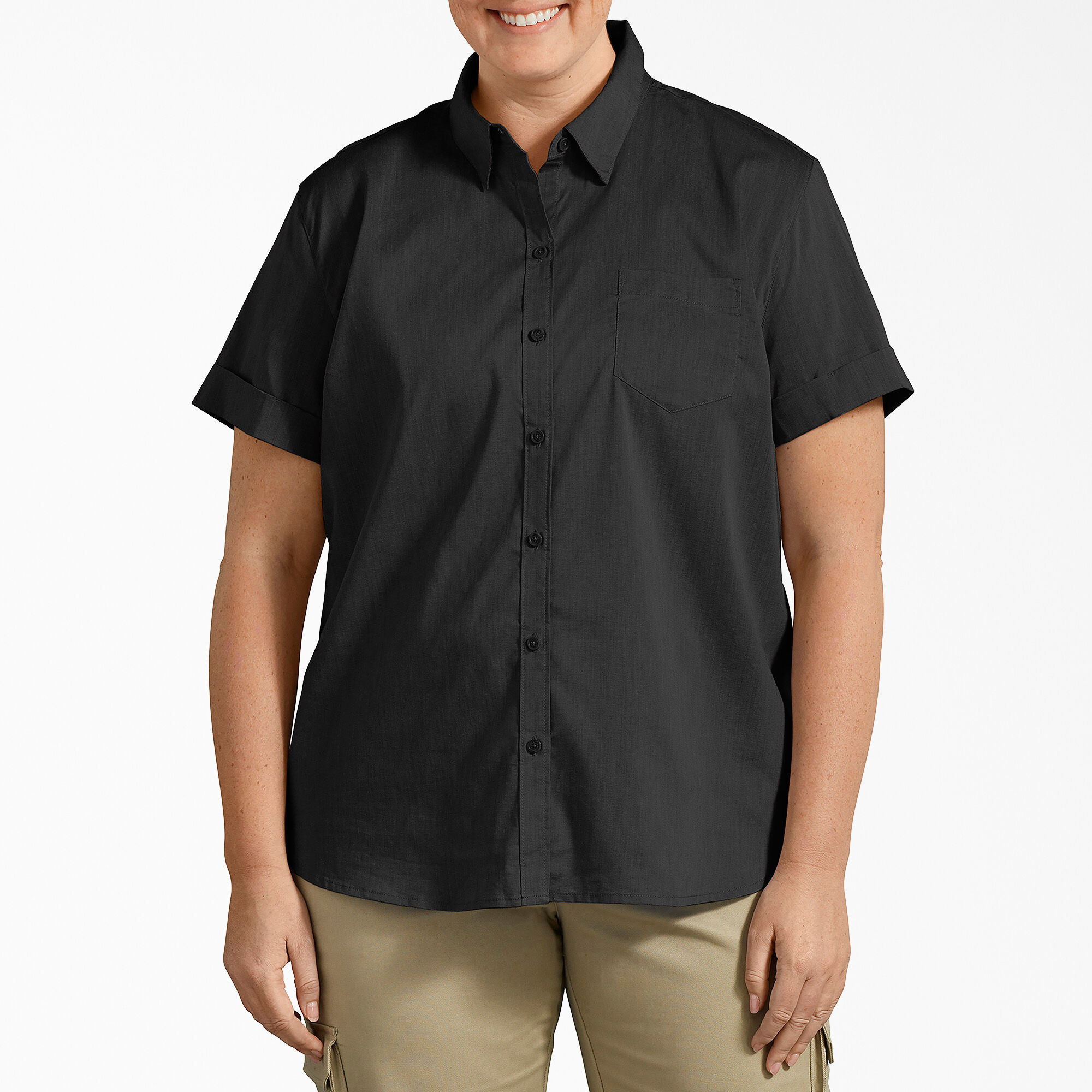 plus size black dickies