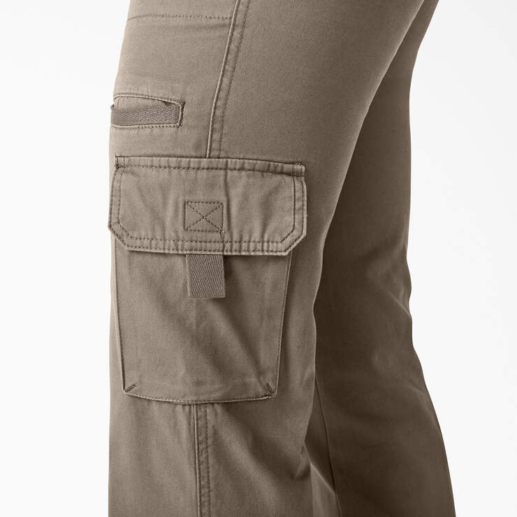 Womens GAP Jeans Tan Cotton Cargo Capri Pants with Back Flap Pockets Size 4