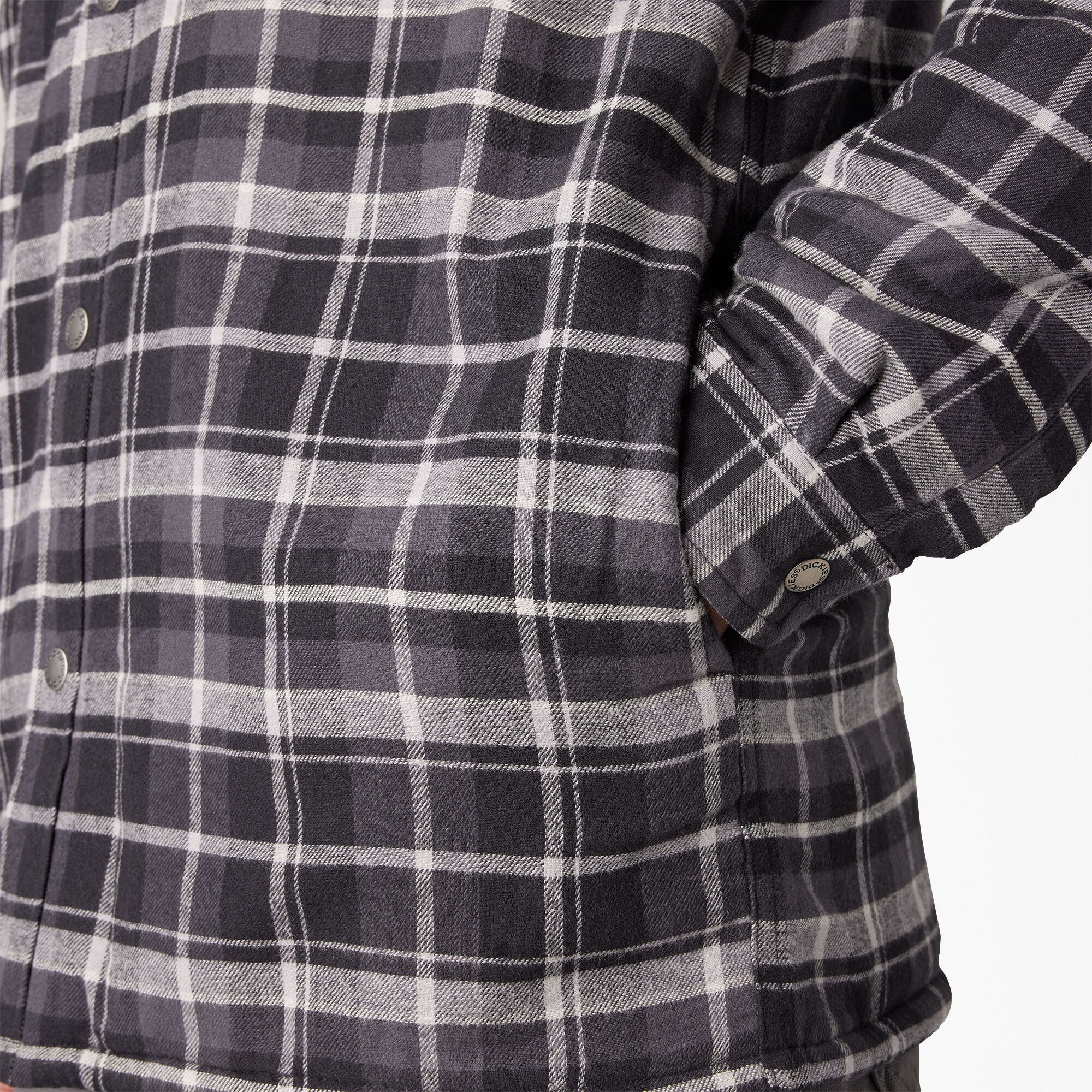 High Pile Fleece Lined Flannel Shirt Jacket with DWR | Men's Shirt