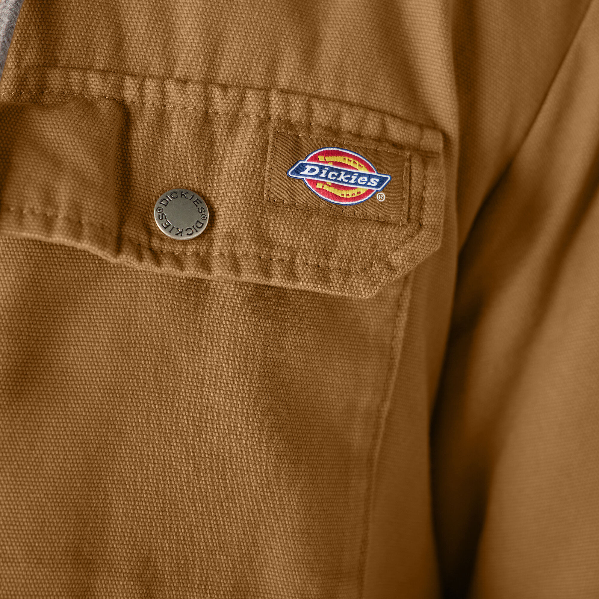 Men's Water Repellent Duck Hooded Shirt Jacket - Dickies US
