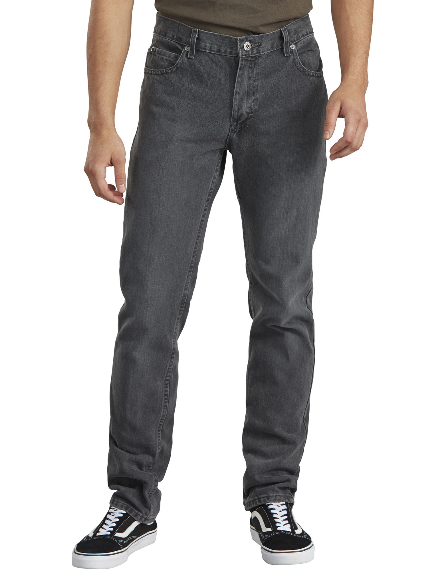 gray slim fit jeans