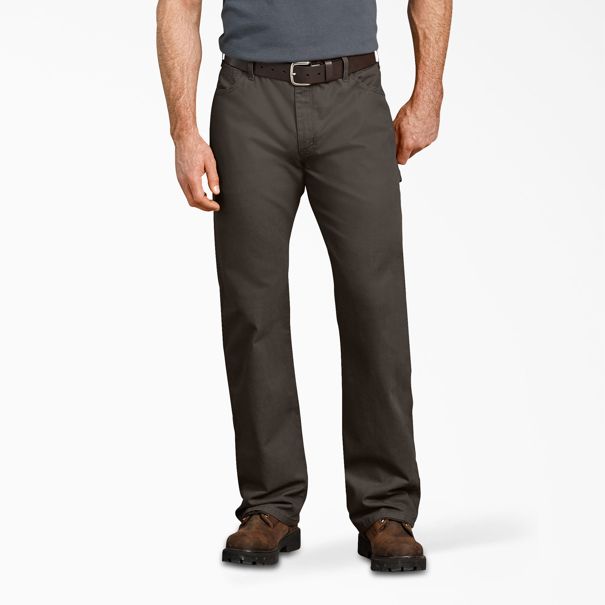 Relaxed Fit Duck Carpenter Pants, Olive Green