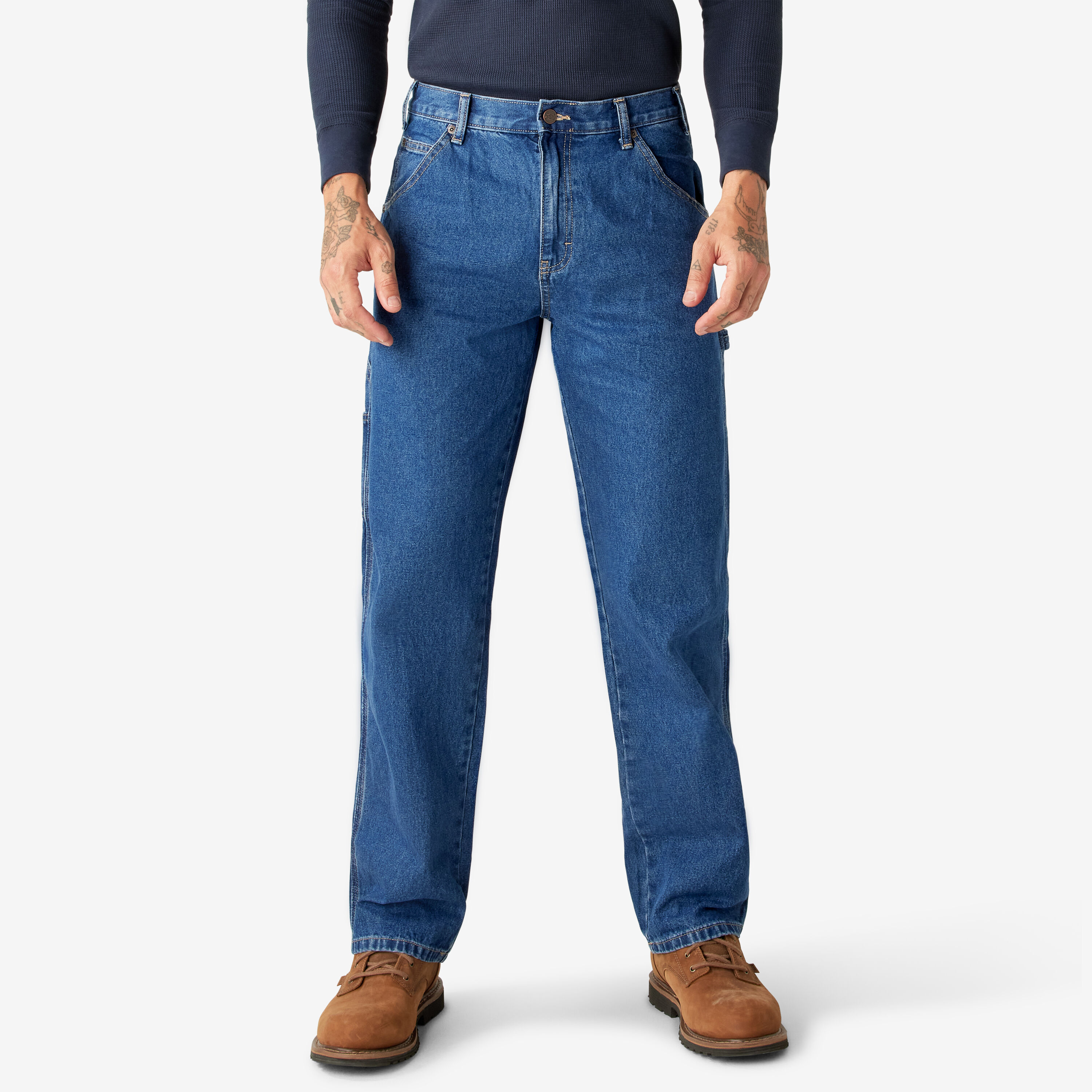 dickies flannel lined carpenter jeans