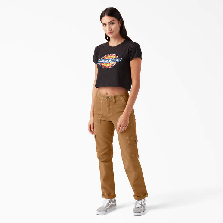 Women's Plus Relaxed Soft Touch Cuffed Cargo Trouser