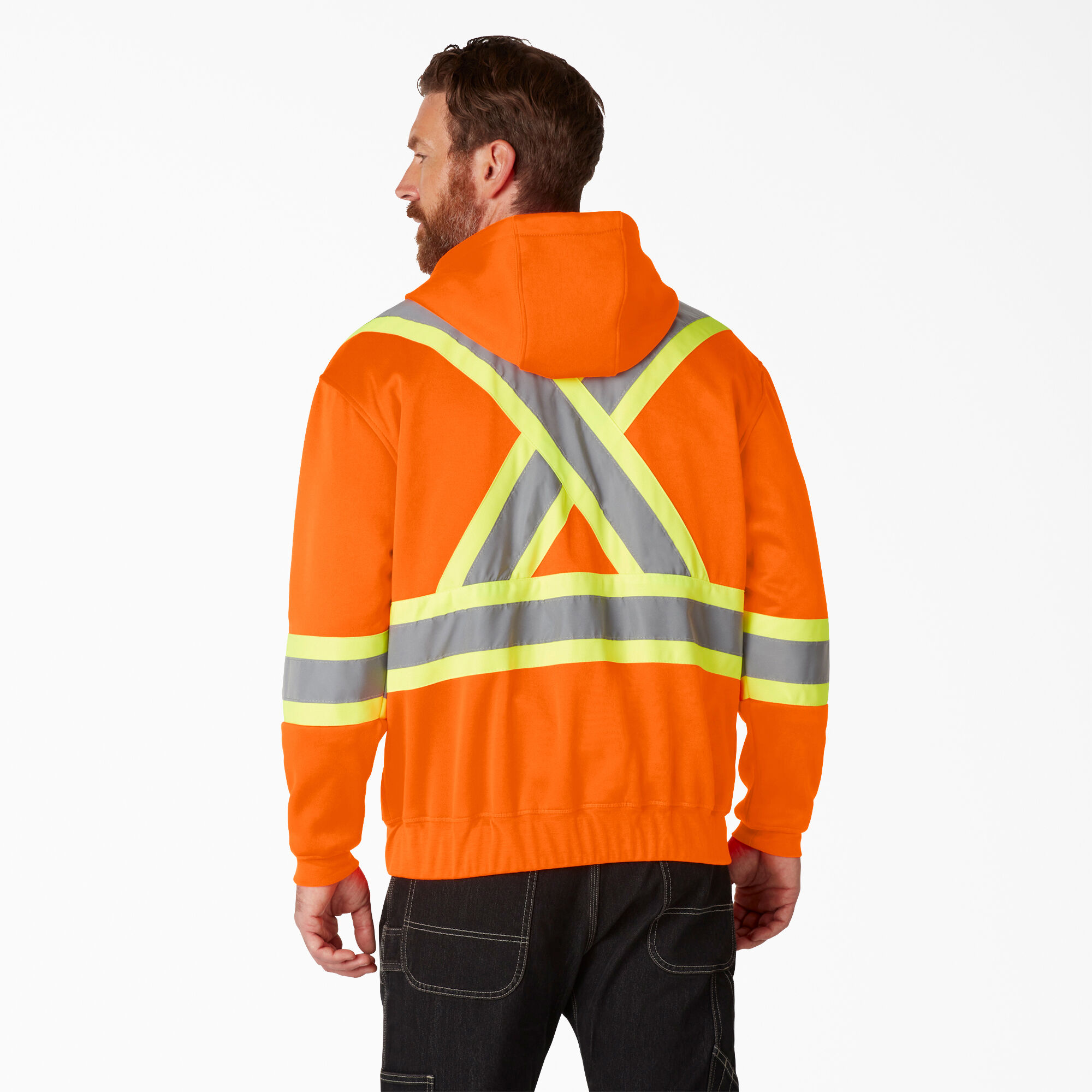 Hi vis hoodie sale big and tall