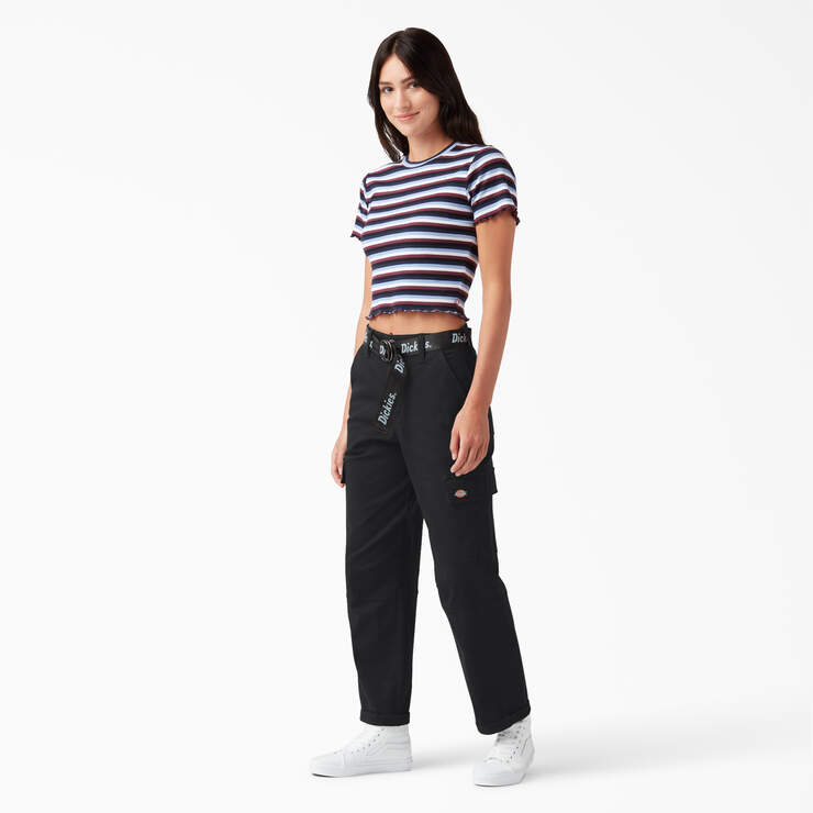 Frame Denim Womens High Waisted Capri Pants Black Choose Size 0, 4