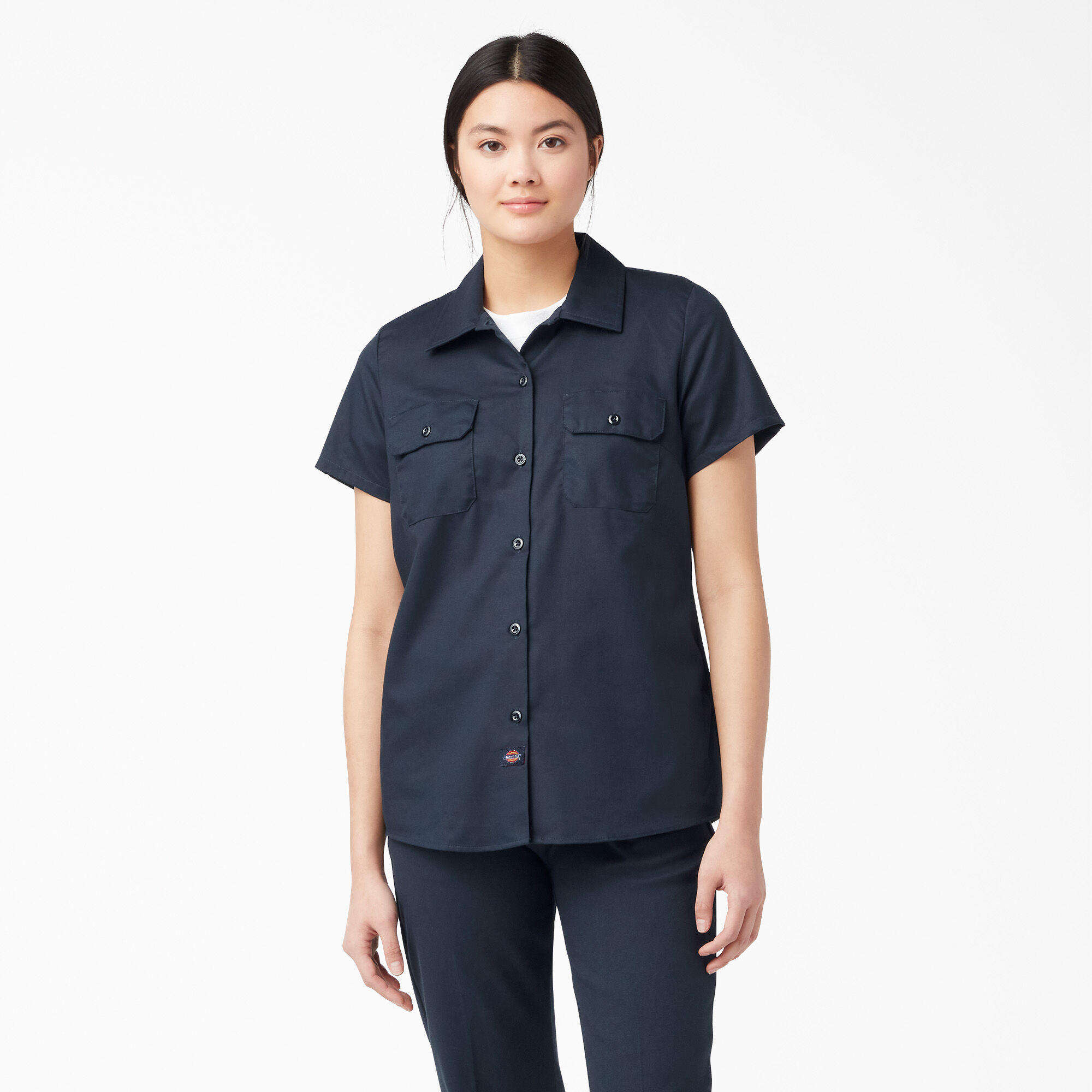 blue work shirt womens