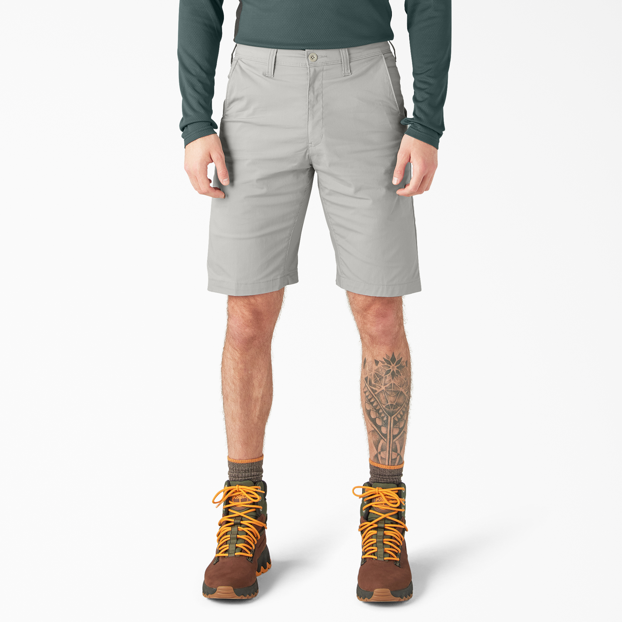 gray khaki shorts