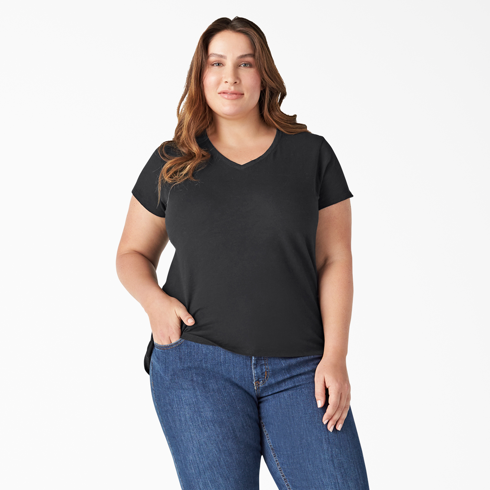 plus size black dickies