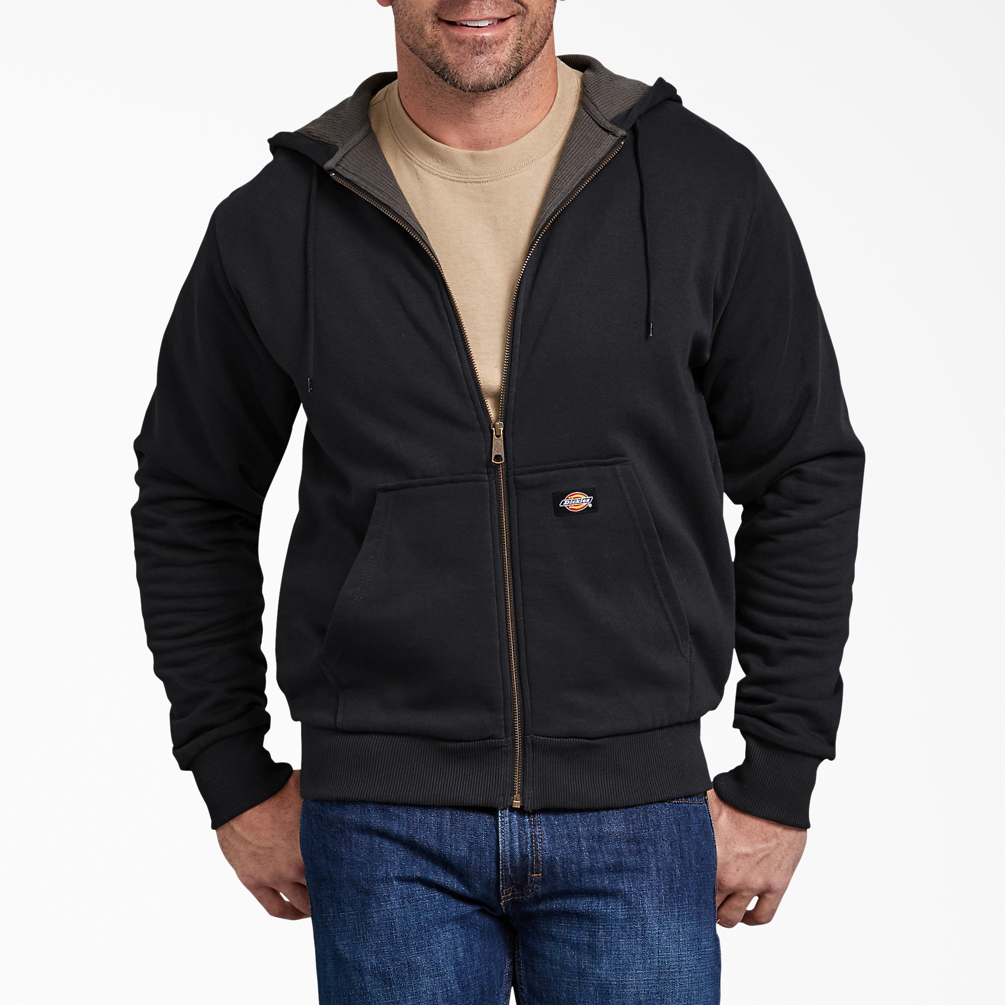 dickies full zip fleece tactical hoodie