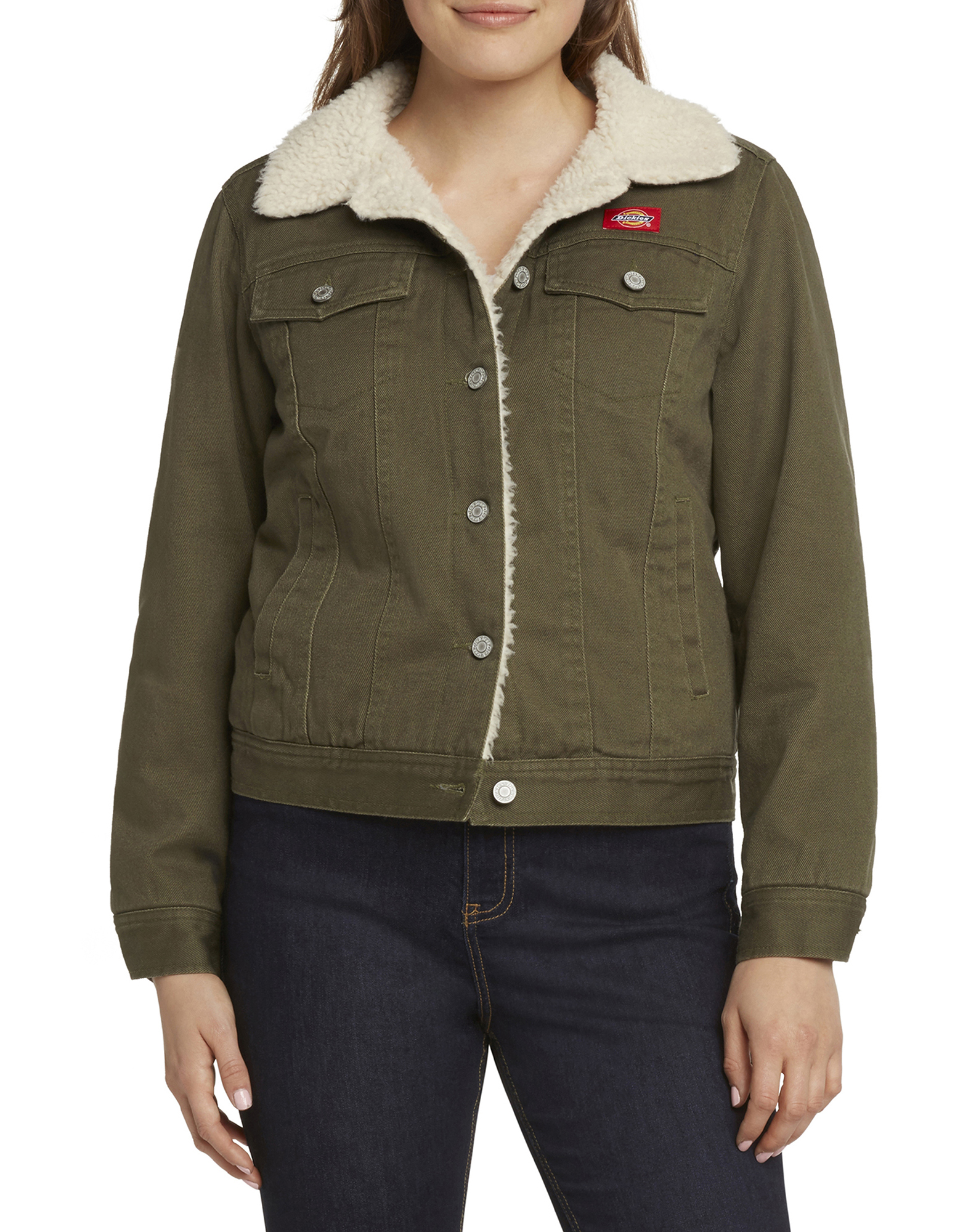 olive denim jacket womens