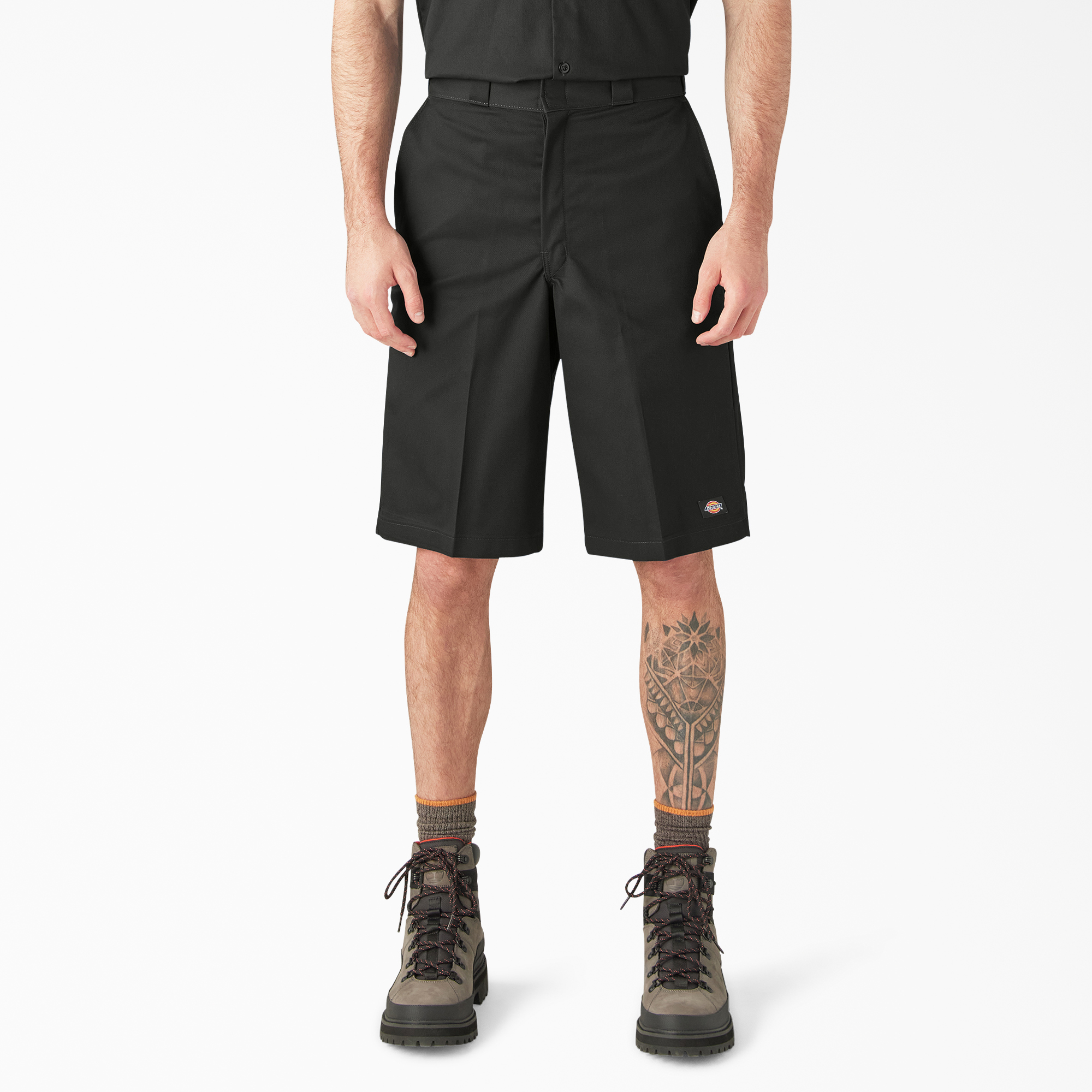 men's black khaki shorts